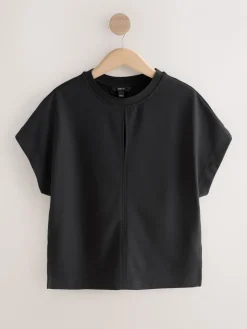 - Short Sleeve Keyhole Crew Neck Top*Next Best