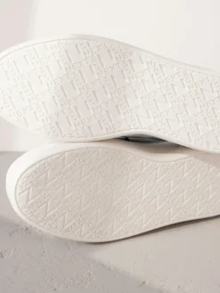 Zwart - Signature leren instapsneakers met dikke zool en plateauzool*Next Discount