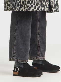 - Fluffy Mules With Back Strap*Simply Be Hot