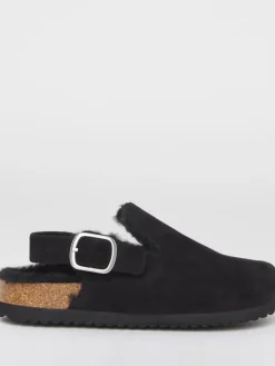 - Fluffy Mules With Back Strap*Simply Be Sale