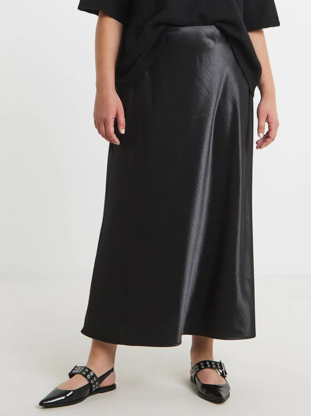 - satijnen maxi-rok*Simply Be