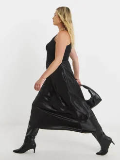 - satijnen maxi-rok*Simply Be