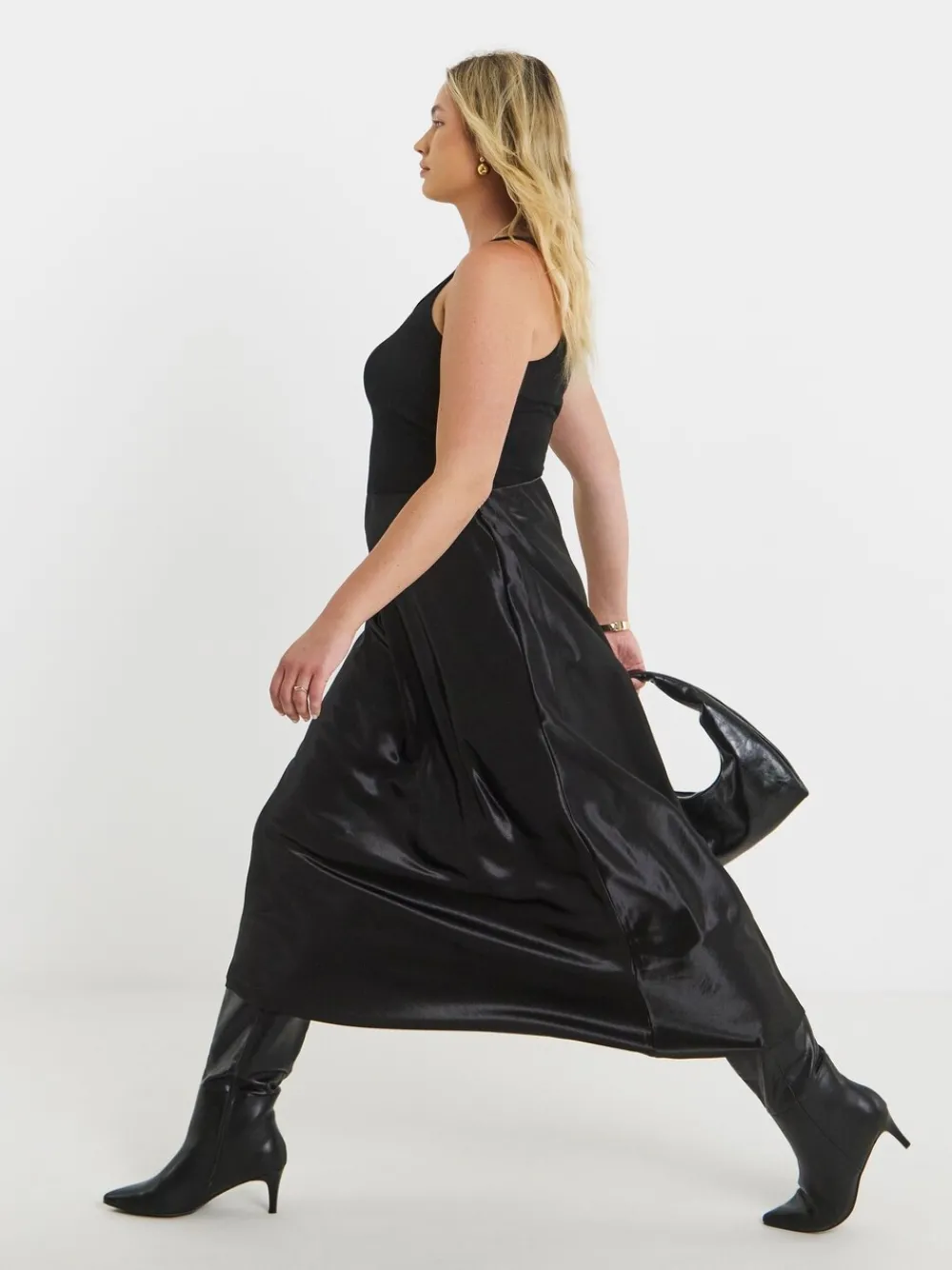 - satijnen maxi-rok*Simply Be