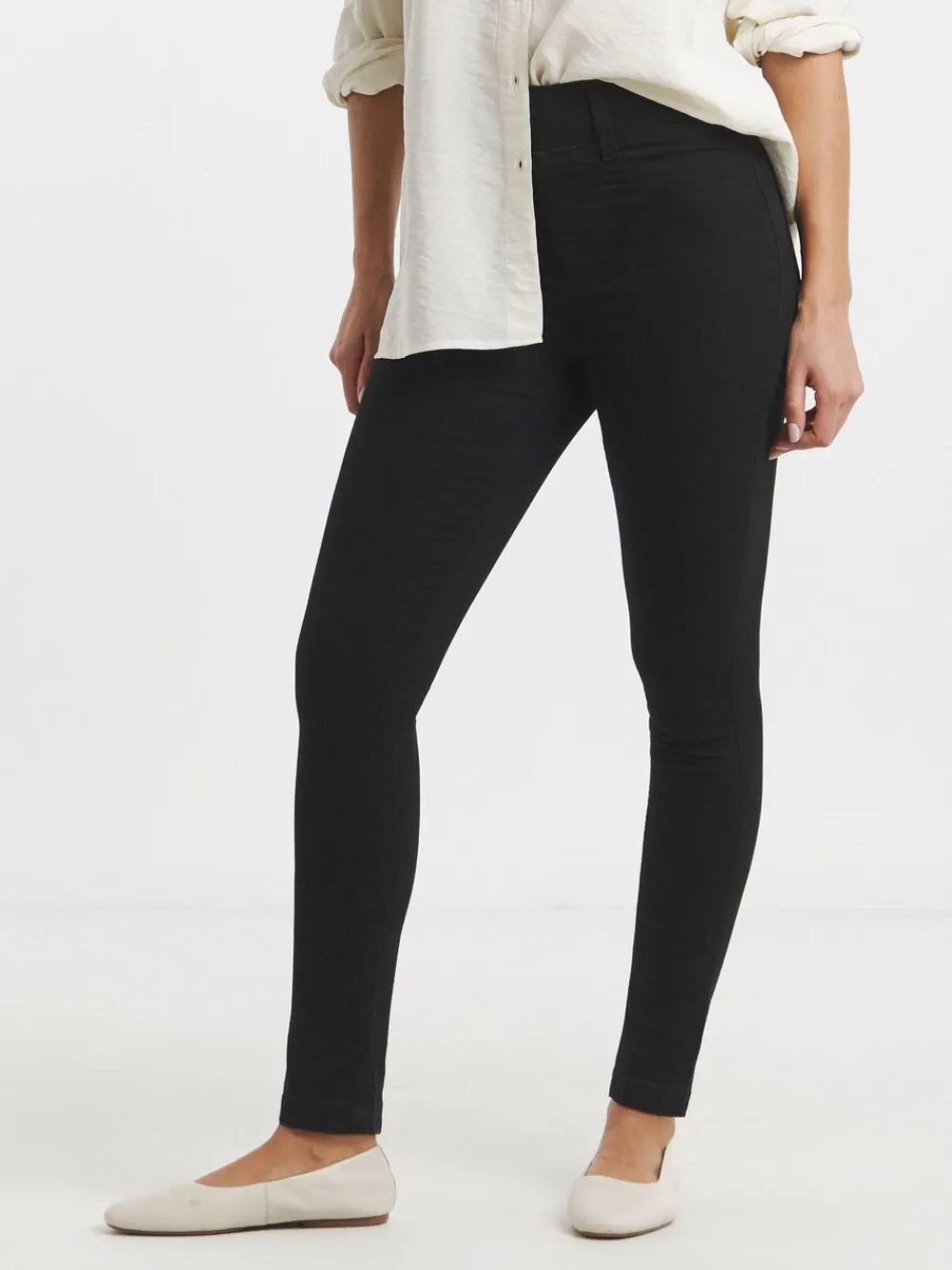 - skinny jegging met elastische taille*Simply Be Discount
