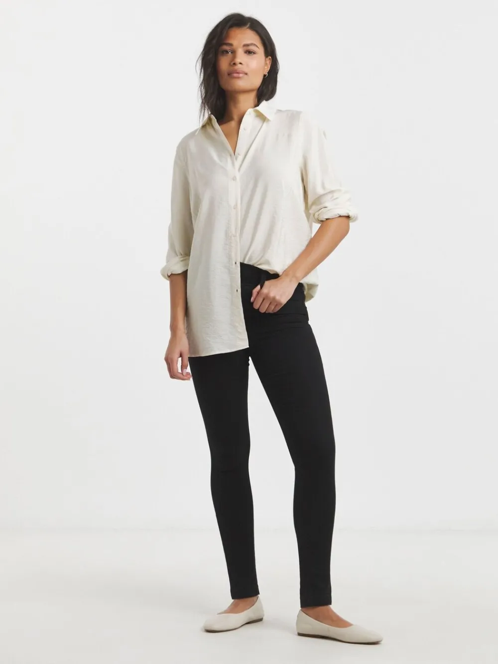 - skinny jegging met elastische taille*Simply Be Discount