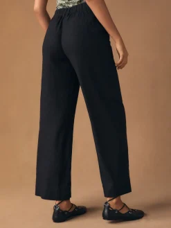 - Smart Front Linen Blend Wide Leg Trousers*Next Best