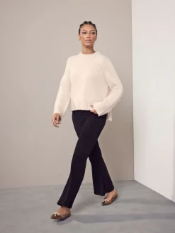 Zwart - Smoothing Corduroy Bootcut Trousers*Next Discount