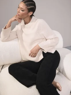 Zwart - Smoothing Corduroy Bootcut Trousers*Next Discount