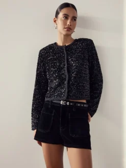 Zwart - Sparkle Buckle Satin Skinny Belt*Next Hot