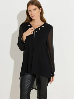 - Zip Detail Eyelet Top*Star by Julien MacDonald Hot
