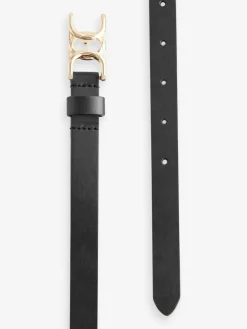 - Statement, smalle leren riem met gesp*Next Clearance