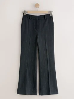 Zwart - Striped Flared Trousers*Next Online