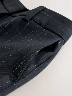 Zwart - Striped Flared Trousers*Next Online