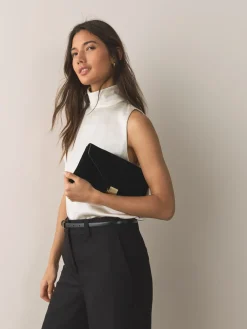 Zwart - Suède clutch*Next Sale