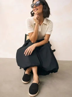 - Suède espadrilles met dichte neus*Next Clearance