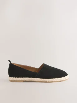 - Suède espadrilles met dichte neus*Next Clearance