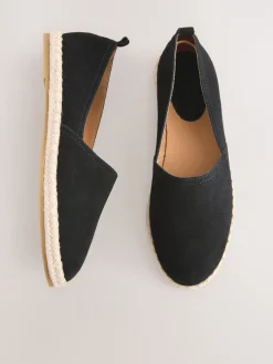 - Suède espadrilles met dichte neus*Next Clearance