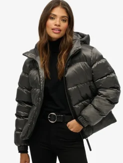 - luxe sport pufferjack met capuchon*Superdry New