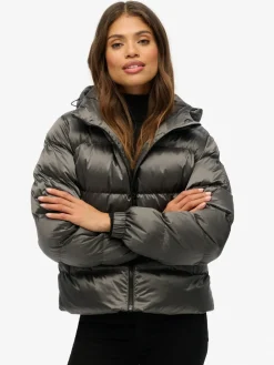 - luxe sport pufferjack met capuchon*Superdry New