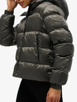 - luxe sport pufferjack met capuchon*Superdry New