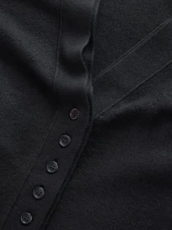 Zwart - Superzacht V-hals vest met zakken*Next Hot