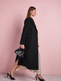 Zwart - Tabitha Simmons X Premium Double Breasted Coat*Next Clearance