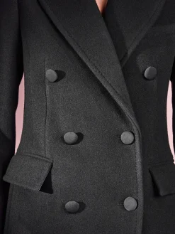 Zwart - Tabitha Simmons X Premium Double Breasted Coat*Next Clearance