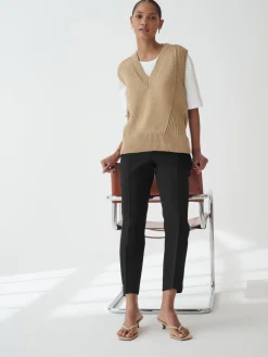 Zwart - Tailored Elasticated Back Straight Leg Trousers*Next Best