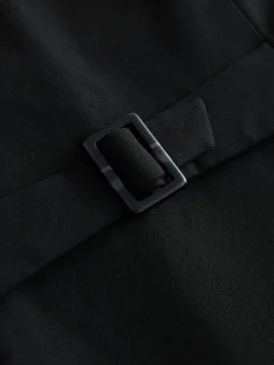 Zwart - Tailored Waistcoat With Wool*Next New