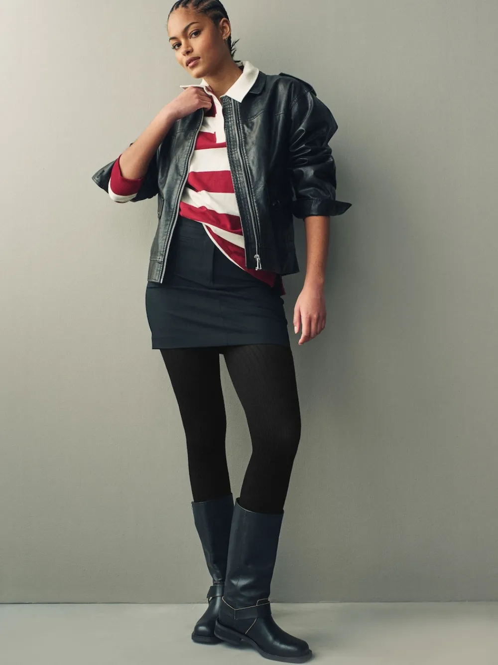 Zwart - Thermal Wool Blend Knitted Tights 1 Pack*Next Best