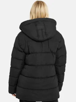 Zwart - - Gewatteerd jack met capuchon*Threadbare Clearance