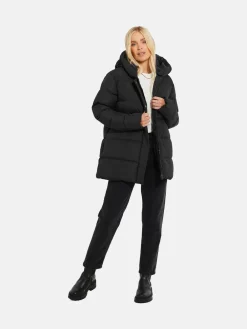 Zwart - - Gewatteerd jack met capuchon*Threadbare Clearance