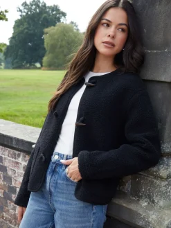 - borg fleece Toggle jack*Threadbare Clearance