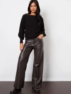 - grof gebreide trui met slash-hals*Threadbare Outlet