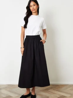 Zwart - Midi rok met zakken*Threadbare Clearance