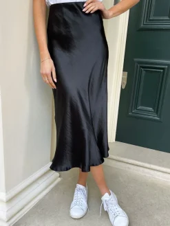 - midirok van satijn*Threadbare Sale