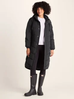 - Raleigh thermische gewatteerde lange jas met capuchon*Tog 24