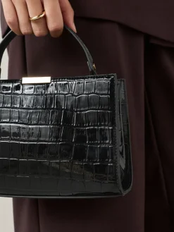 - Top Handle Tas met krokodillenmotief*Next Best