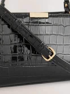 - Top Handle Tas met krokodillenmotief*Next Best