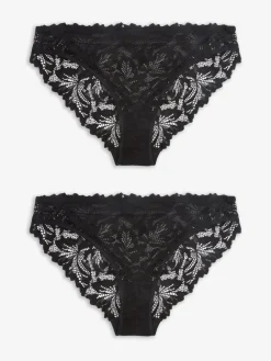 Zwart - Ultimate Comfort kanten slip verpakking van 2*Next Best