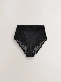 Zwart - Ultimate Comfort kanten slip verpakking van 2*Next Discount