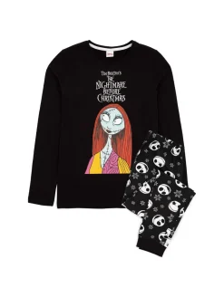 - Disney The Nightmare Before Christmas meerkleurige damespyjama met lange mouwen en pijpen van 100% katoen*Vanilla Underground Best