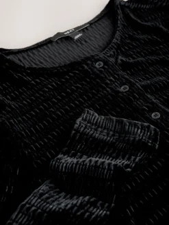 - Velvet Long Sleeve Shirred Cardigan*Next Discount