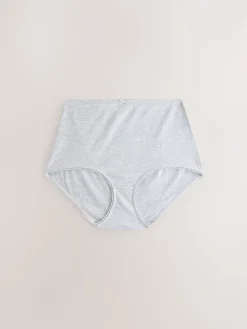 Zwart - Verpakking van 7 geribbelde katoenen slips*Next Clearance