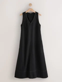 - V-Neck Sleeveless Maxi Dress*Next Hot