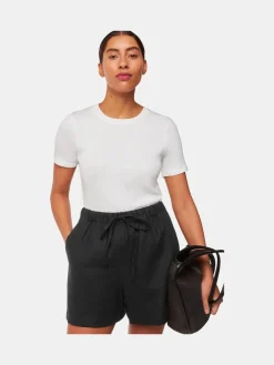 - linnen short met elastische tailleband*Whistles Hot