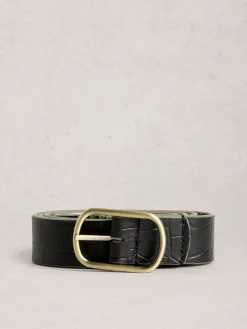 Zwart - Reversible Leather Belt*White Stuff Best