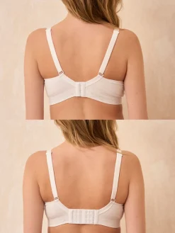 Zwart & wit - Bamboo Soft Seamless Maternity & Nursing Bra 2 Pack*Seraphine Sale