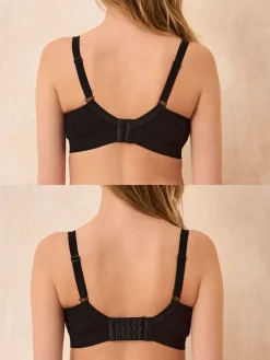 Zwart & wit - Bamboo Soft Seamless Maternity & Nursing Bra 2 Pack*Seraphine Sale