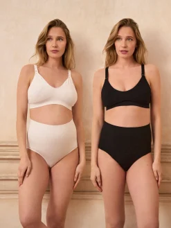 Zwart & wit - Post Maternity Support Briefs 2 Pack*Seraphine Sale